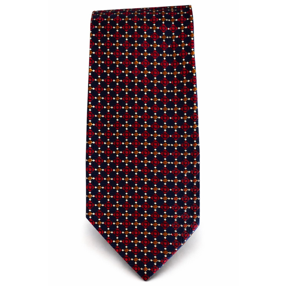 Vintage Saks Fifth Avenue S5A Silk Tie Wide 4” Geometric 80s 90s Power Tie